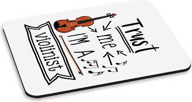 Gift Base Violinist PC Computer Mouse Mat Pad
