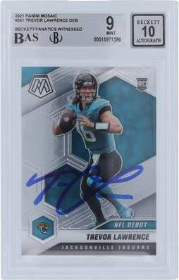 Trevor Lawrence Autographed Rookie Card