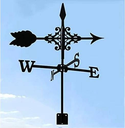 YETP Star Direction Indicator Metal Weathervane,Witch Iron Weather Vane,Sea Rover