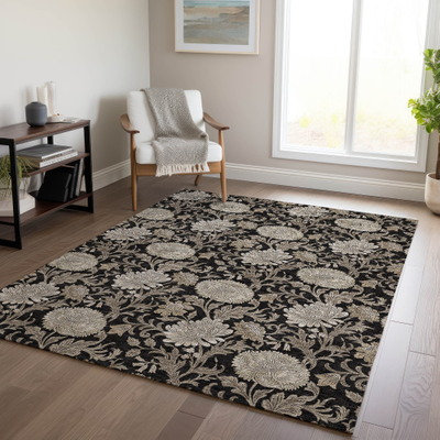 Addison Machine Washable Black