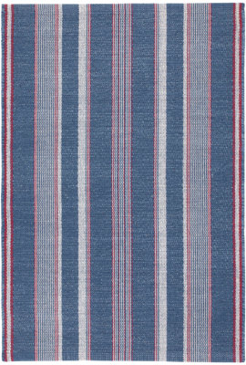 Dash and Albert Rugs Blue/Red 120 Red