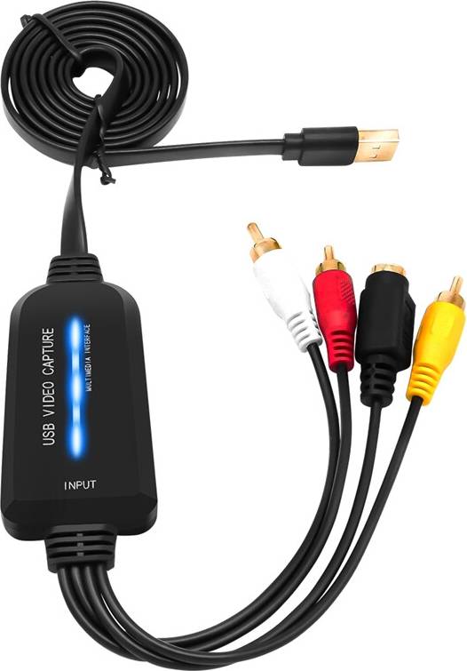 Typecat USB 2.0 Video Capture Card Single Channel USB Capture Card AV Capture Device Drive-Free Digital Converter