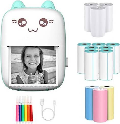 Sticker Printer, Inkless Pocket Thermal Mini