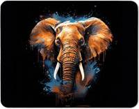 Warren Reed Splashart Elephant Place Mat Blue