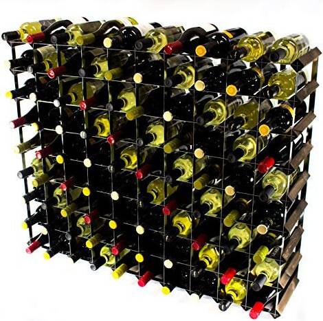 Dark oak wood stain Classic 90 Stained Wine Rack