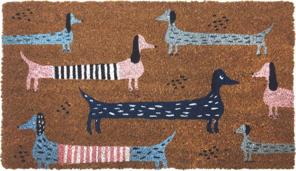 THE RUGS HELLO SAUSAGE Coir Brown