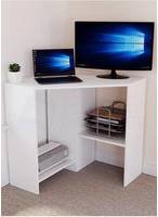 Corner computer desk with storage Home Discount Vida Hetton Corner Computer Study Writing Desk