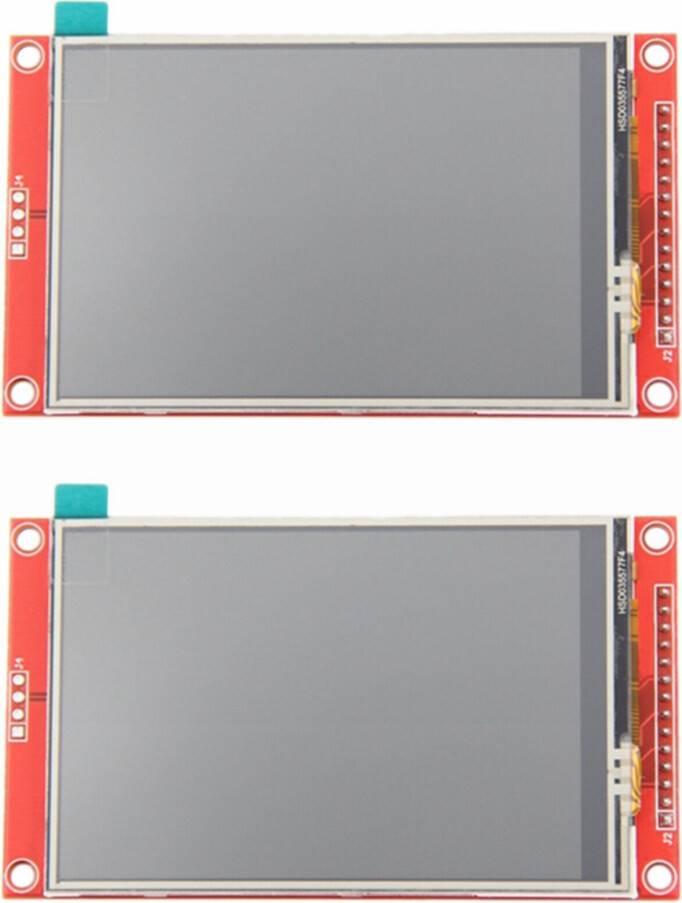 Tlily 2X 3.5 Inch 480X320 SPI Serial TFT LCD Module Display Screen with Press Panel Driver IC ILI9488
