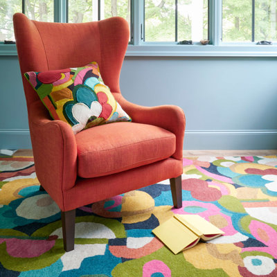 Dash and Albert Rugs 36 Dash Multicolor, White