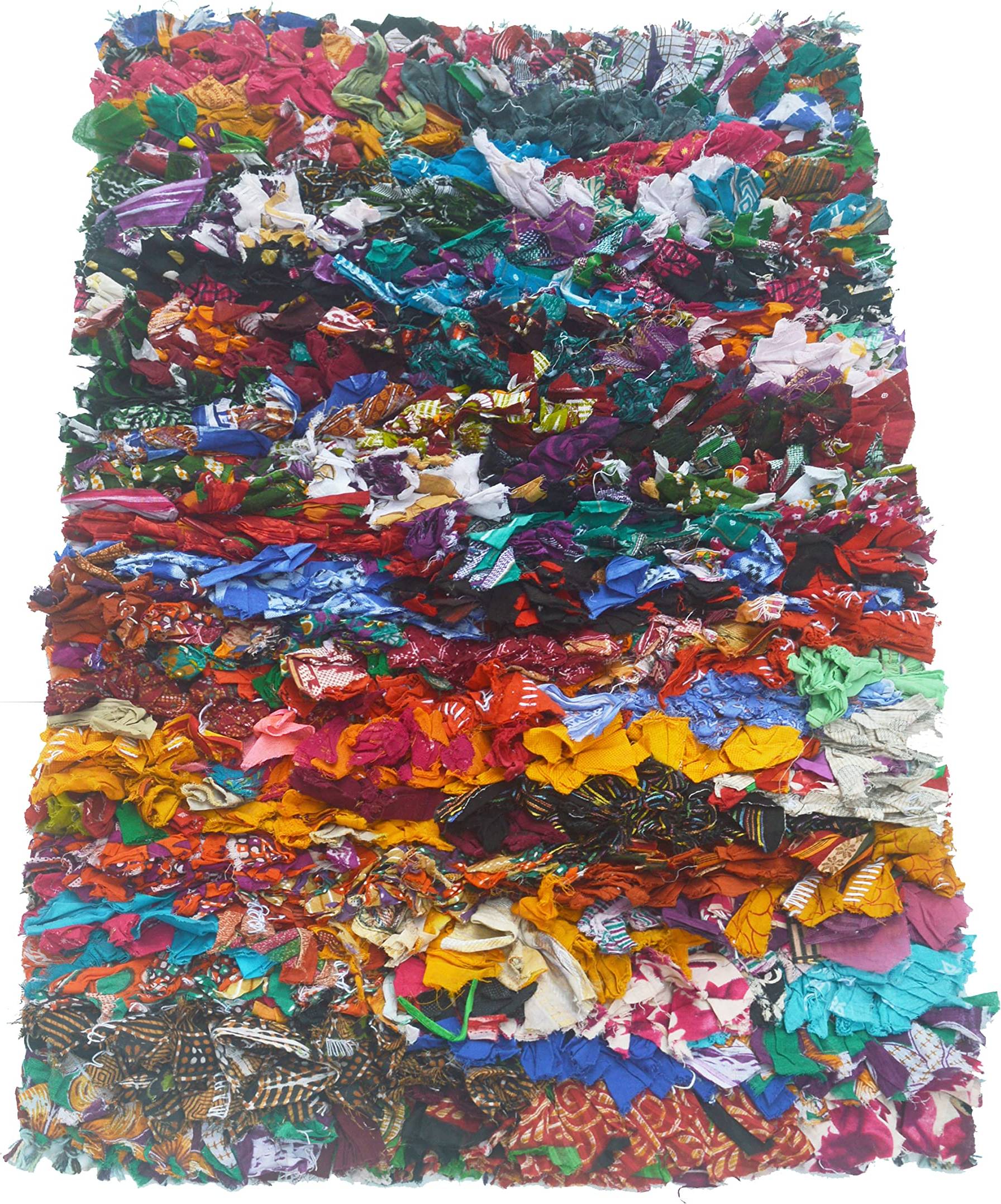 Chardin home Rainbow Shag Rug 20 x 30 Inch Multi Color