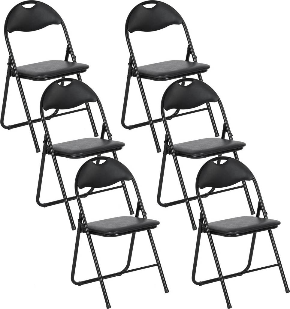 Computer desk and chair set Inbox Zero Stackable Padded Folding Office Chair