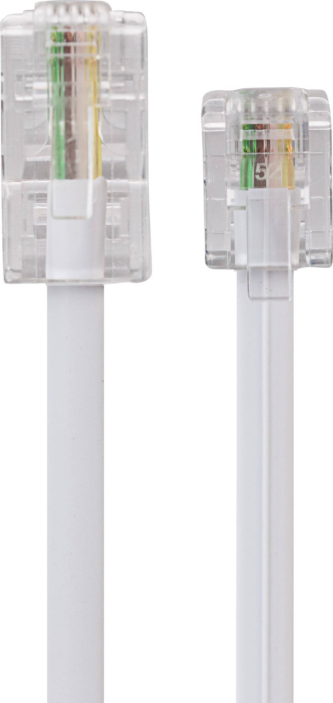 Maplin RJ11 Connector to RJ45 Plug Telephone Lead White, 1m