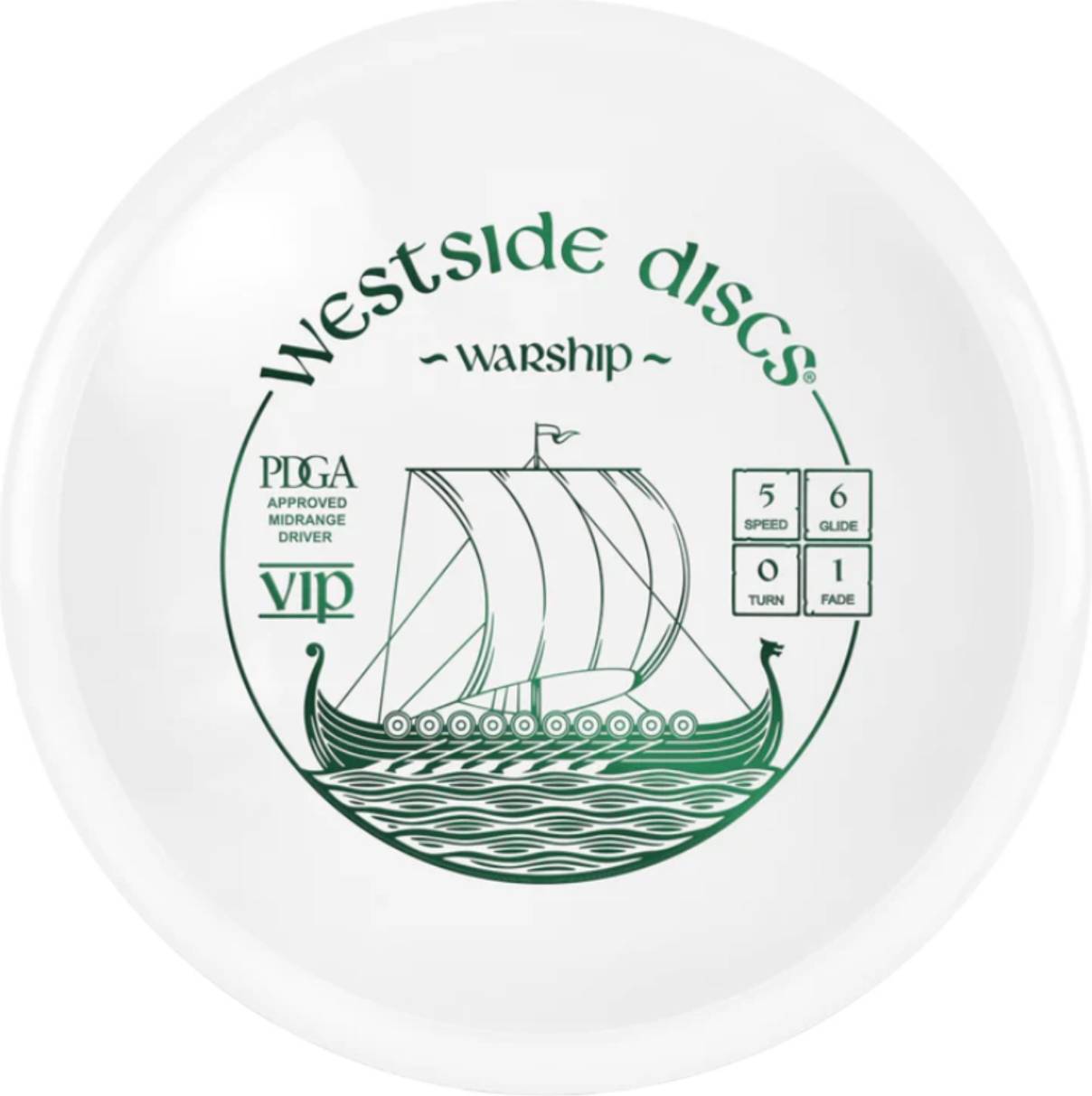 Westside Discs Warship Midrange Driver VIP - White