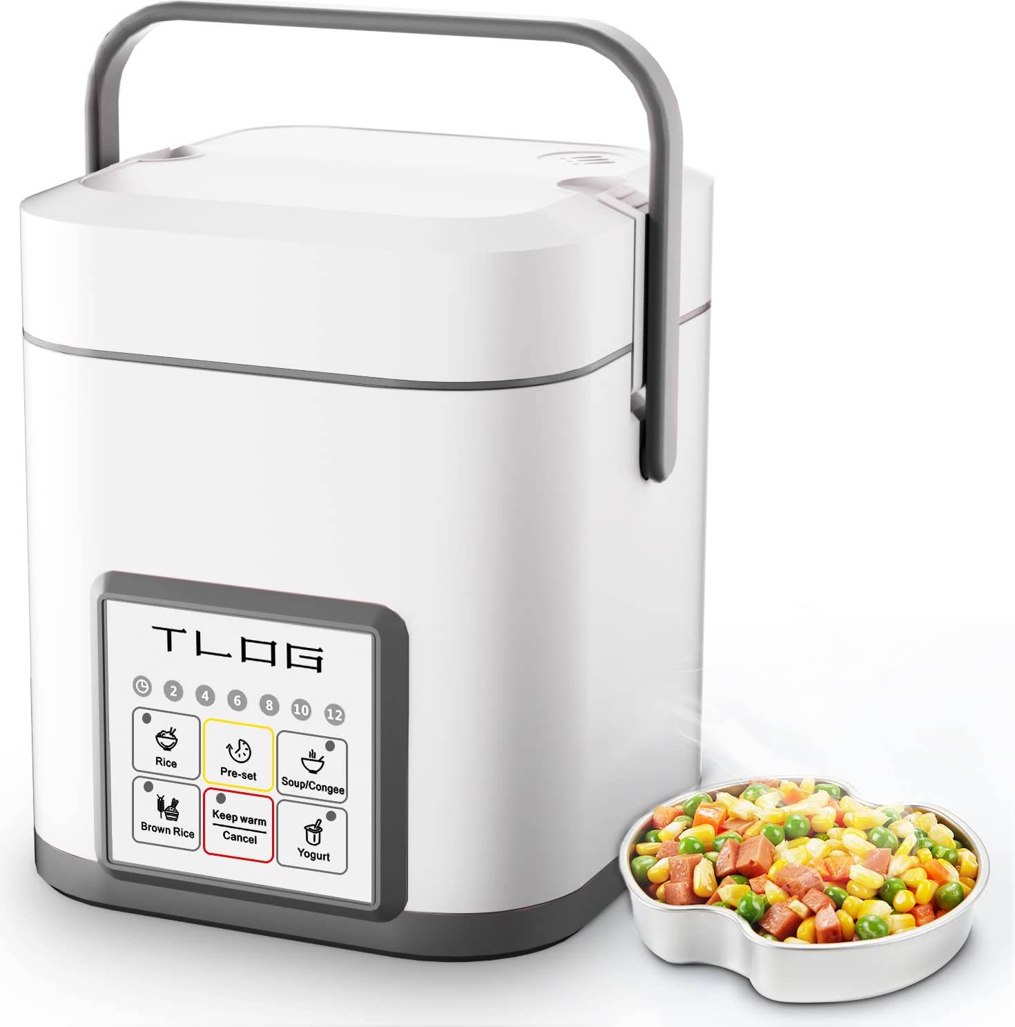 TLOG Mini Rice Cooker - Black/Grey