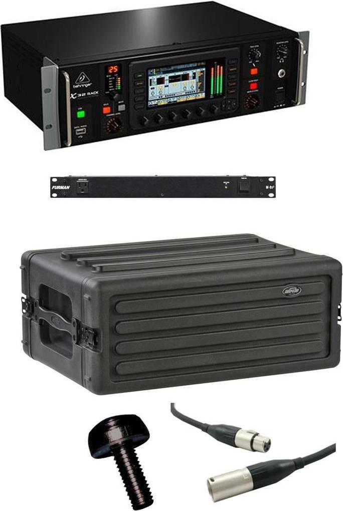 X32 Behringer X32 Rack 40-Input 25-Bus Digital Mixer with Accessory Bundle