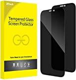 JeTech Privacy Full Coverage Screen Protector iPhone 12 Pro 6.1 Inch 2-Pack
