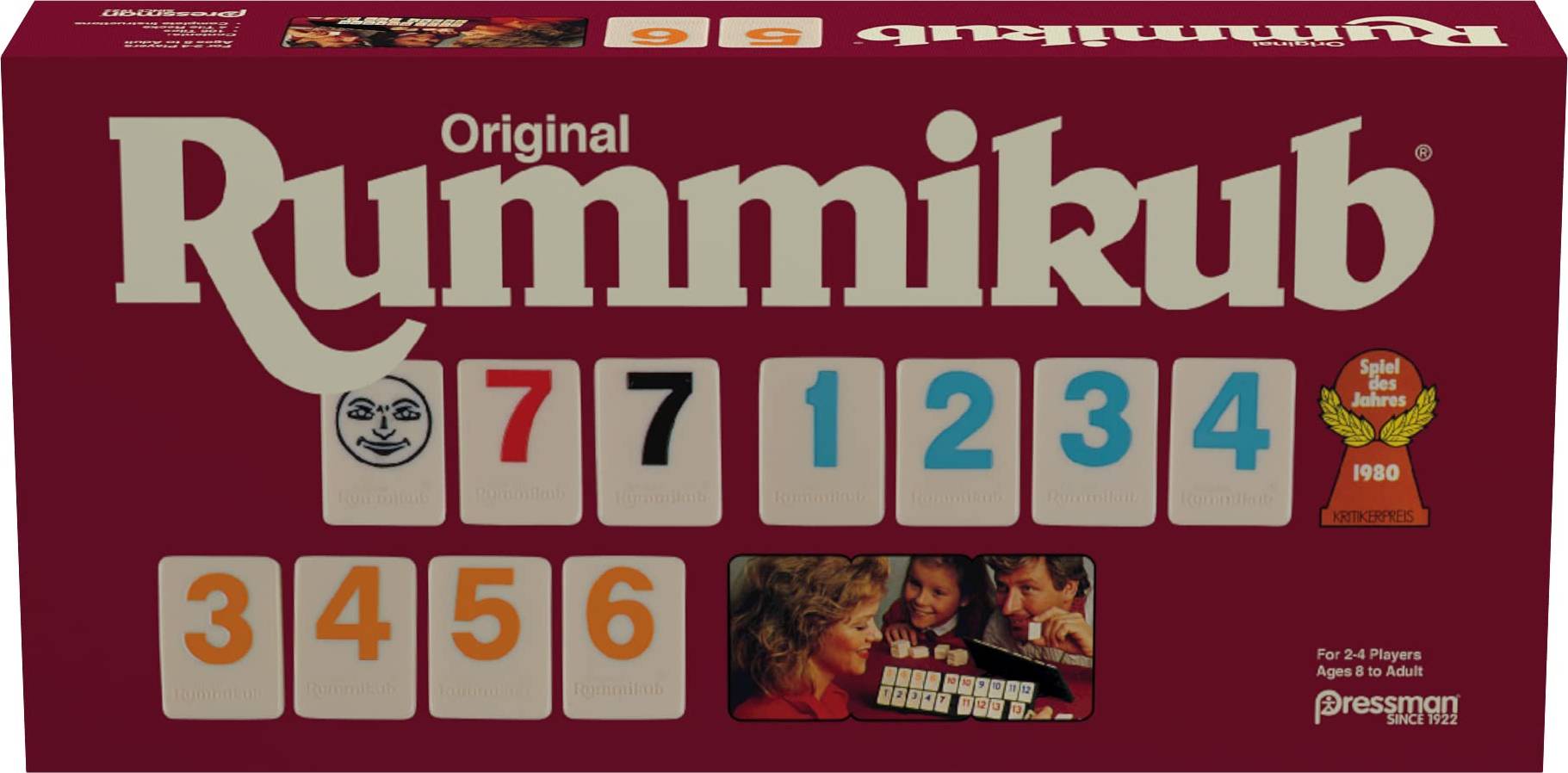Original Retro Style Big Numbers Rummikub