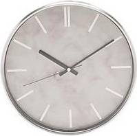 Hometime Slim Line Marble Pattern 31Cm Wall Clock