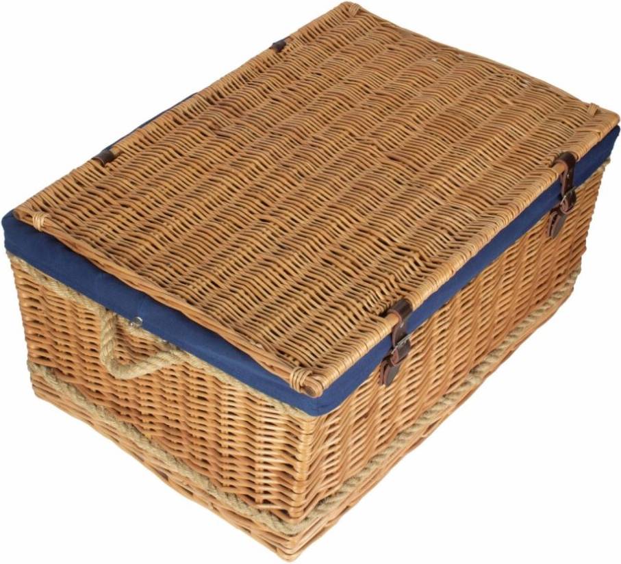RED HAMPER 72cm Rope Handled Chest