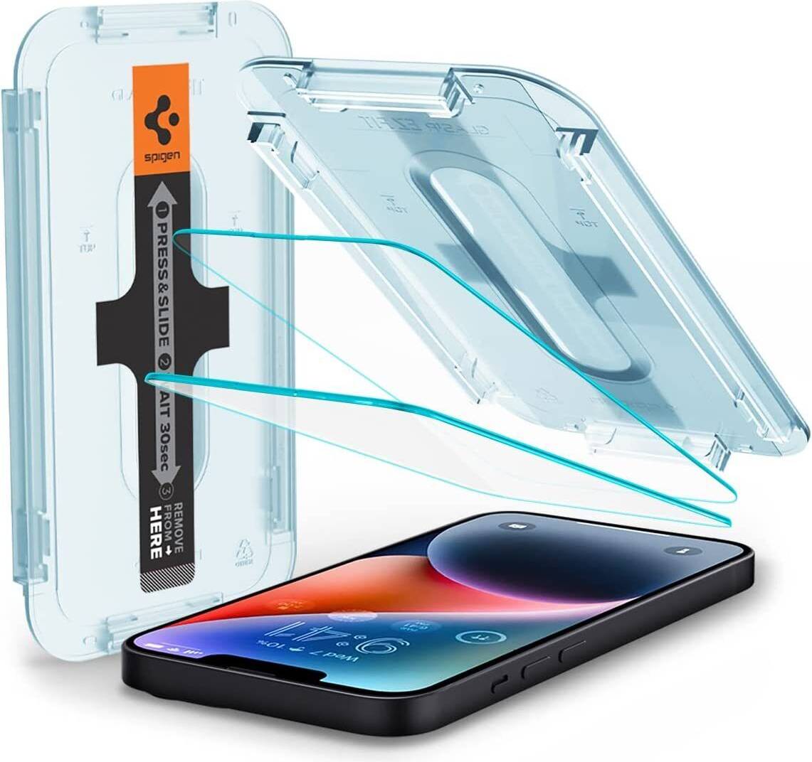 Spigen EZ Fit Sensor Tempered Glass Screen Protector 2 Pack