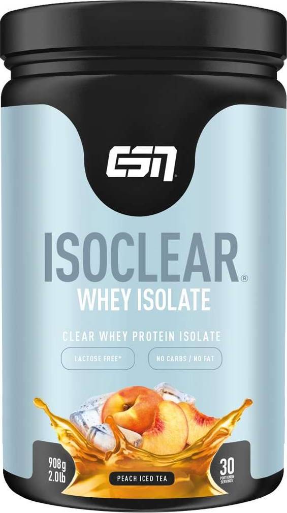 Whey protein isolate ESN Isoclear Whey Isolate Protein Powder - Peach Iced Tea 908g