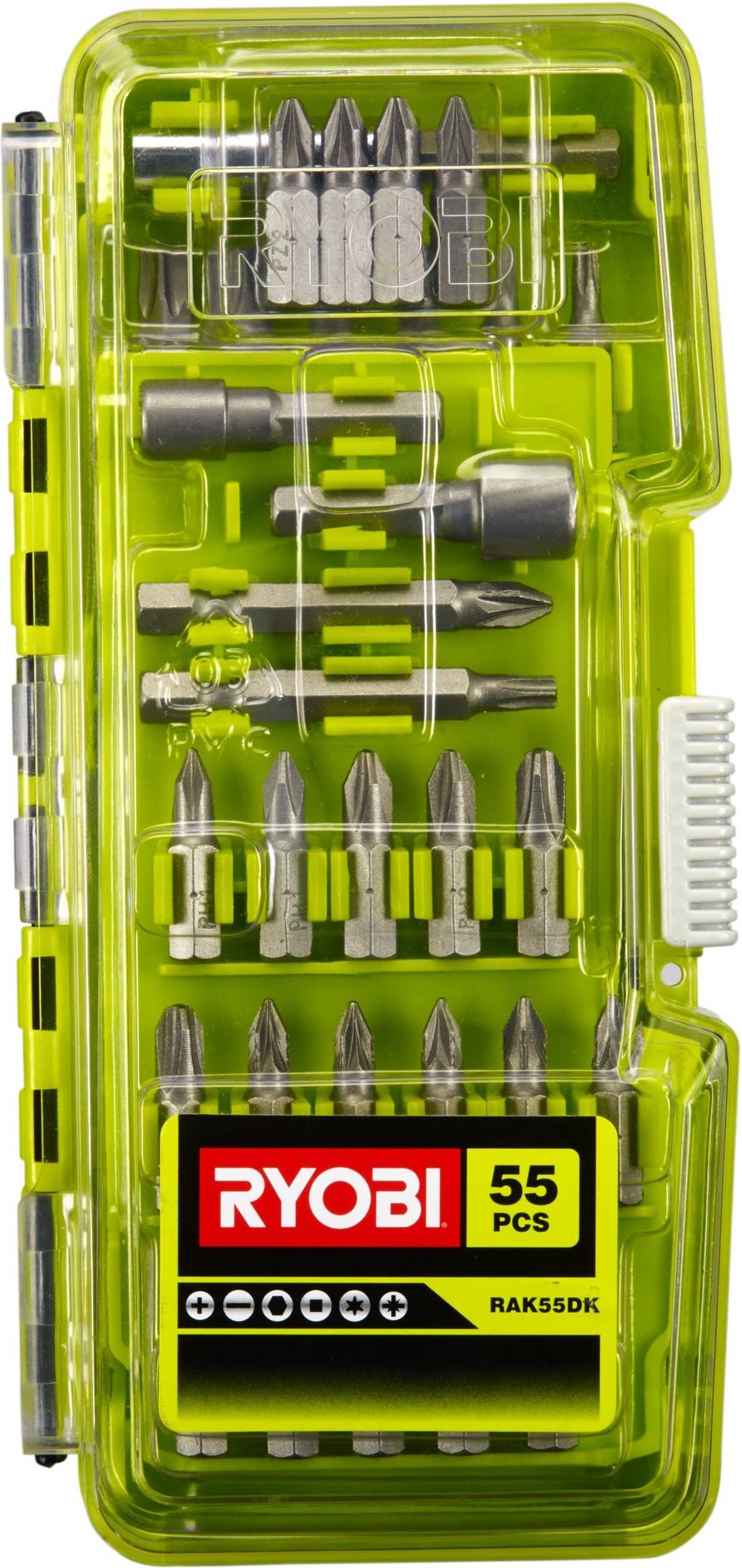 Ryobi Screwdriver Bit Set 55 piece