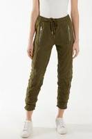 Zip Drawstring Trouser KHAKI