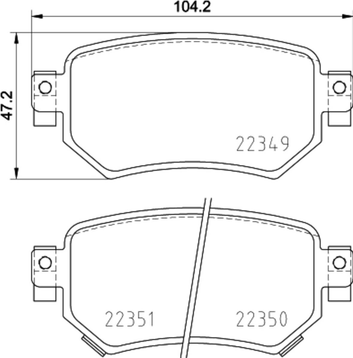Brembo P 49 059 Brake Pad Set