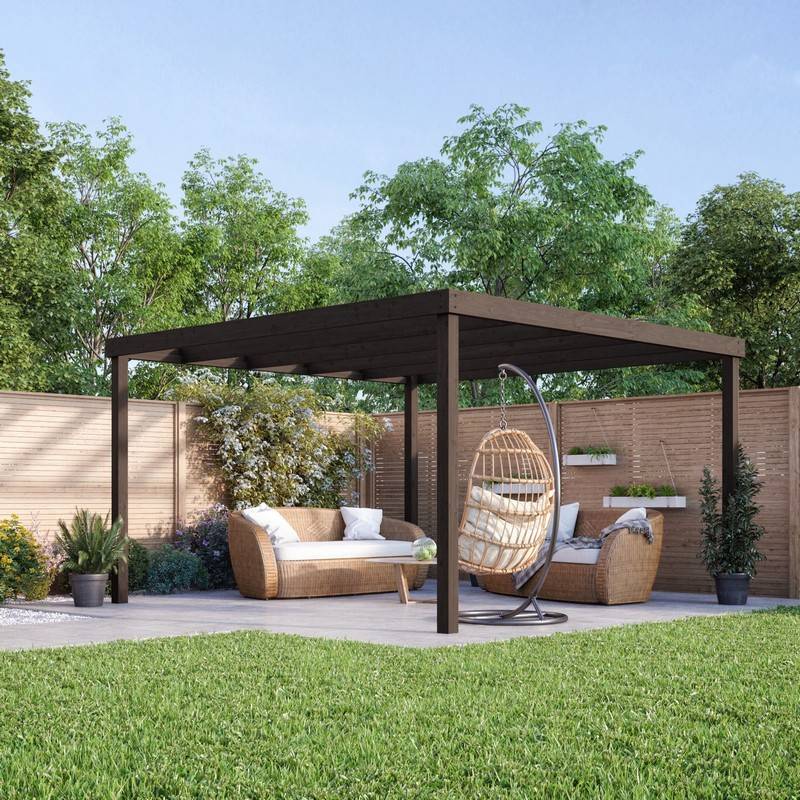 Box Pergola Wood Rustic