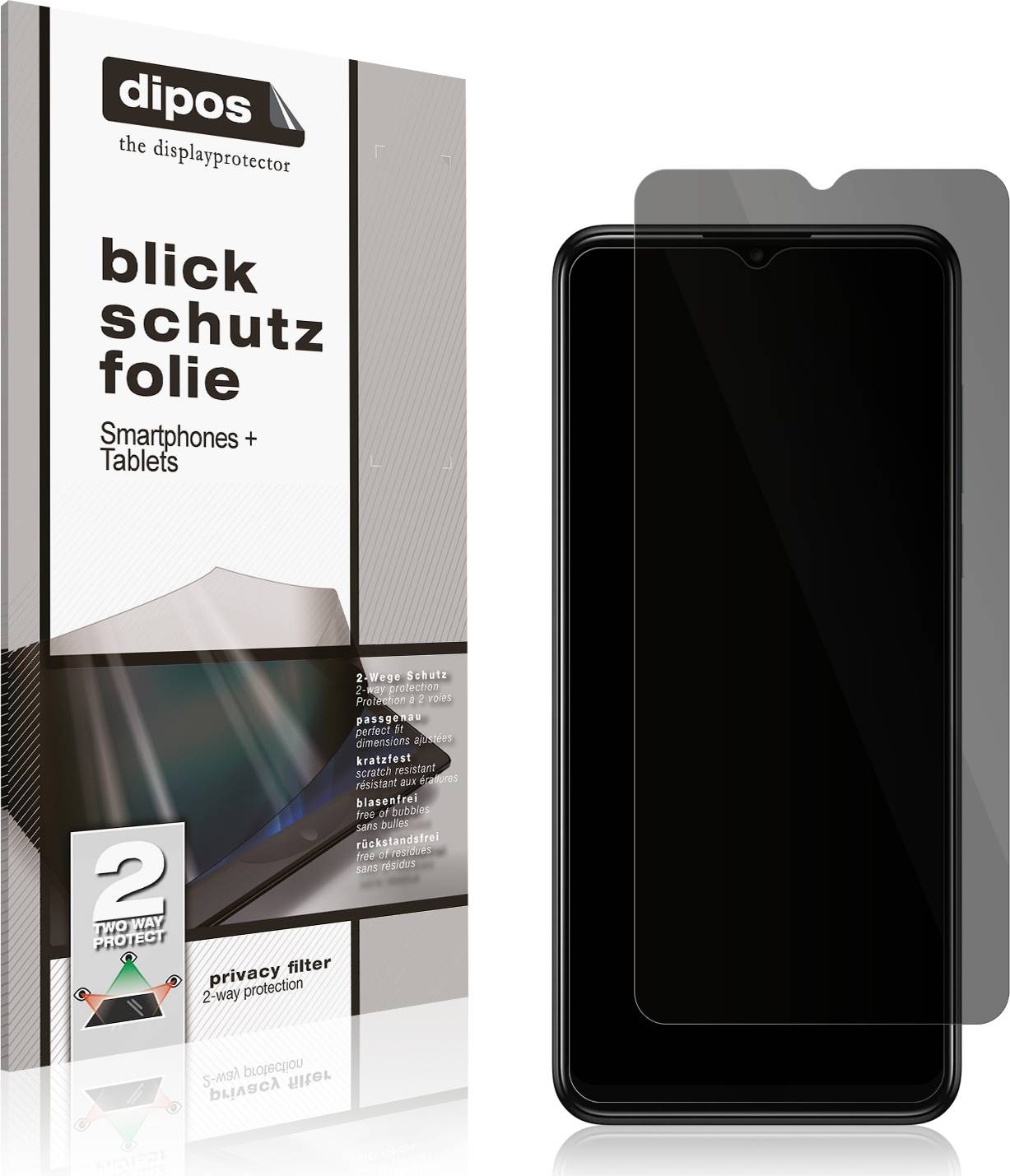 Dipos TCL 30E Privacy Filter Screen Protector
