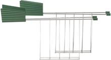 Plissé Toaster Racks Green