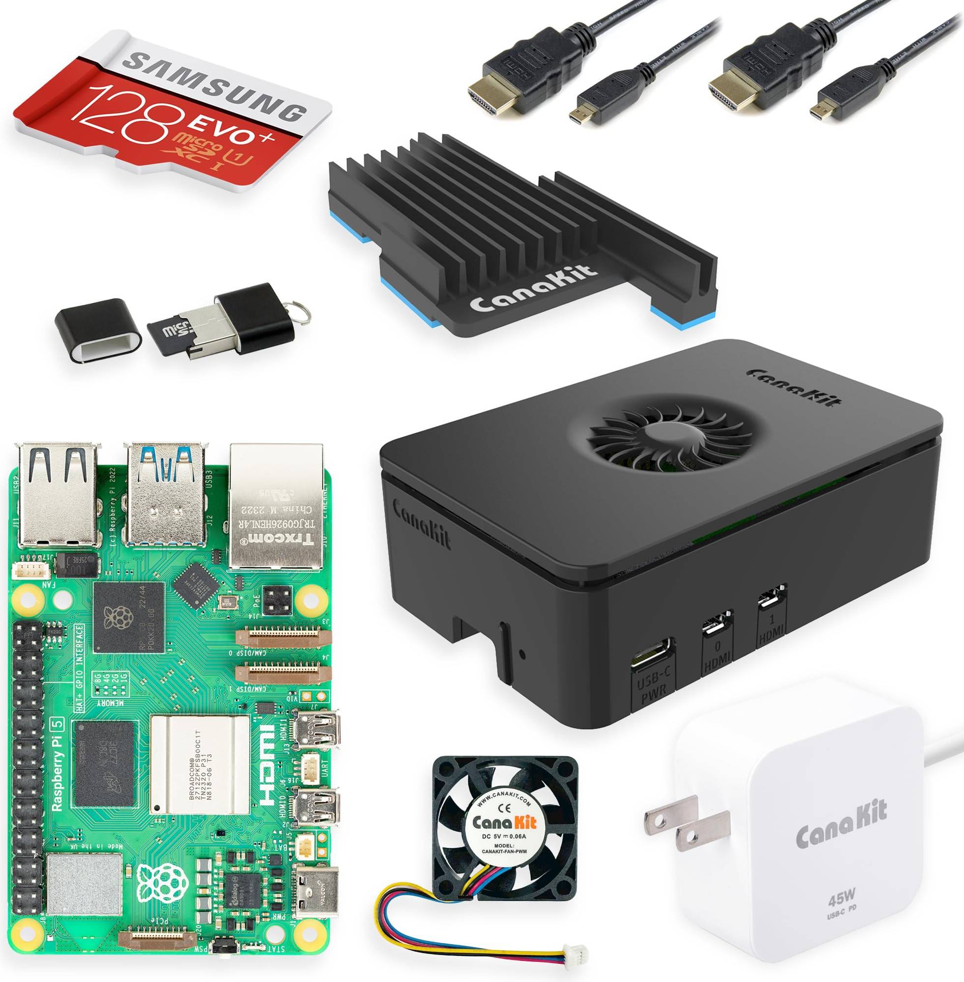 Raspberry pi 5 CanaKit Raspberry Pi 5 Starter PRO Turbine