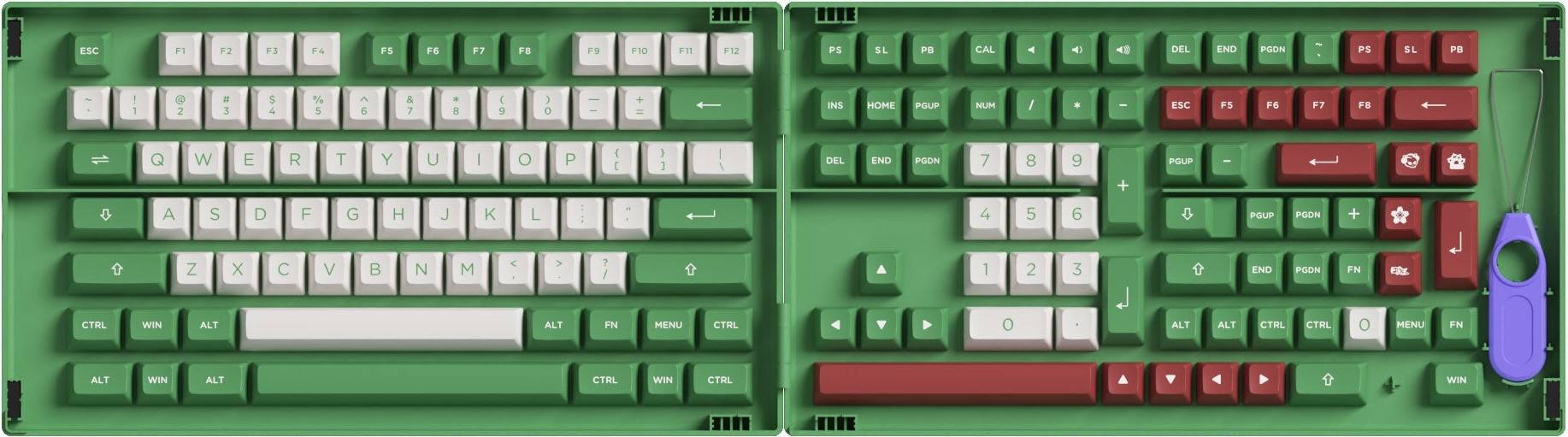 Akko Matcha Red Bean Keycap Set