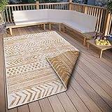 THE RUGS Reversible Flatweave Ocher Ivory Rug 160 x 230 cm