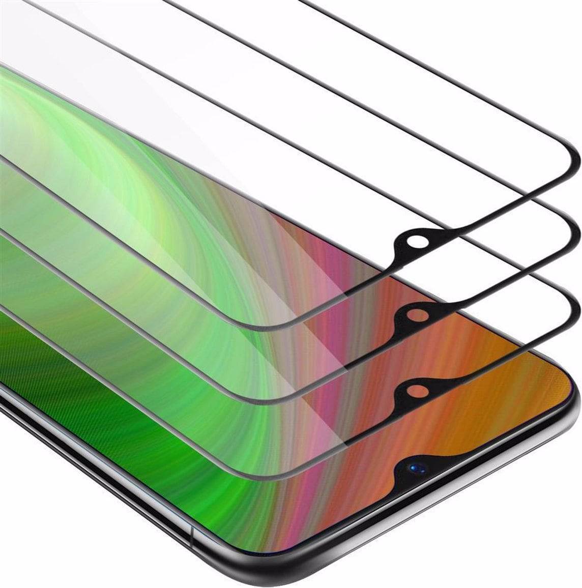 Cadorabo 3x Tempered Glass for OPPO R17 Protection Display Saver Screen Protection Protective Film