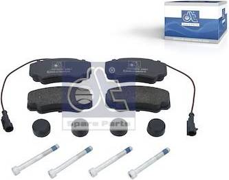 DT Spare Parts Brake Pad Set Rear Axle