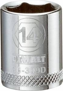 Dewalt Shallow 6-Point, 3/8-In. Drive, 14mm -DWMT86309OSP Socket Bit