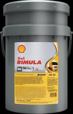 Motorolie 5w30 shell Shell Rimula R6 LME Plus 5W-30 20l Motorolie
