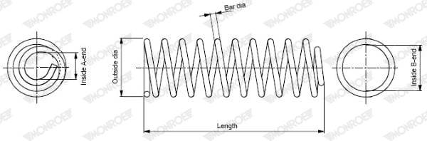 Monroe SP0219 Coil Spring