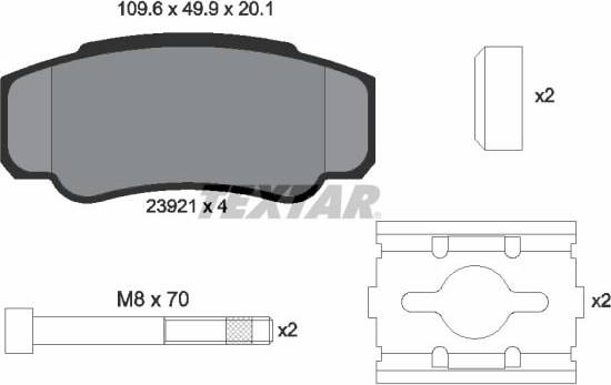 Textar Brake Pad Set