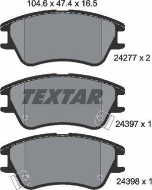 Textar Brake Pad Set