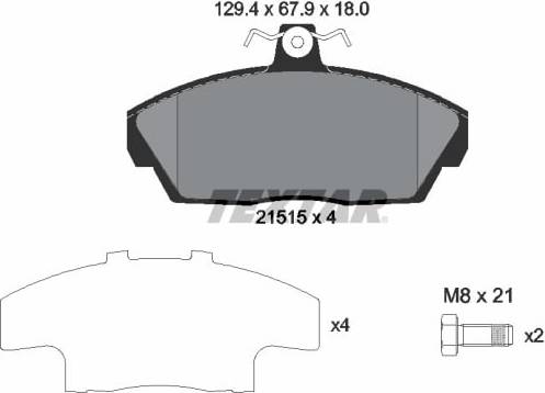 Textar Brake Pad Set
