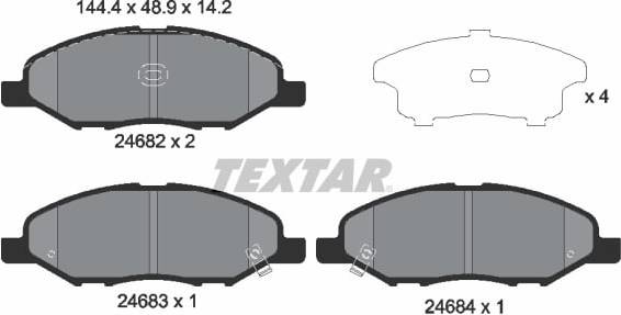 Textar Brake Pad Set