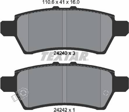 Textar Brake Pad Set