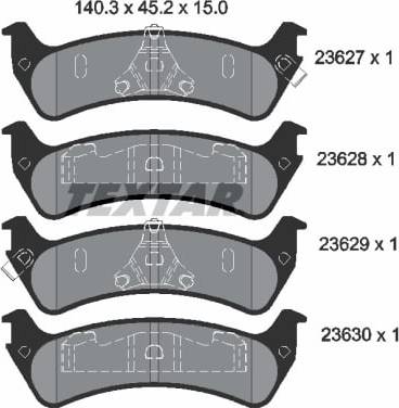 Textar Brake Pad Set