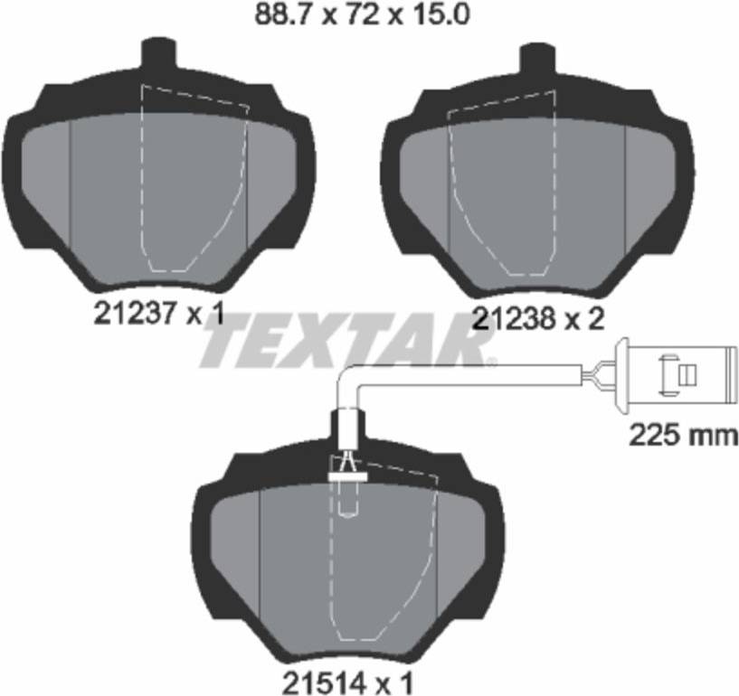 Textar Brake Pad Set