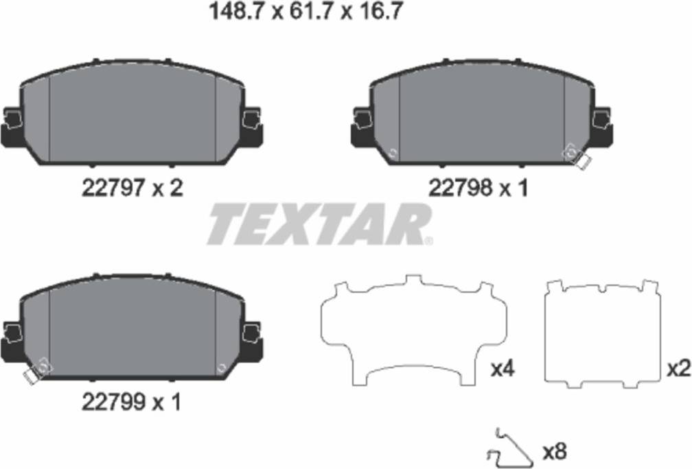 Textar Brake Pad Set
