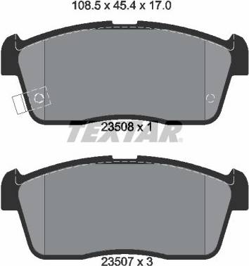 Textar Brake Pad Set