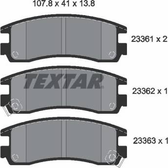 Textar Brake Pad Set