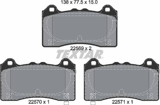 Textar Brake Pad Set